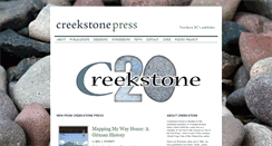 Desktop Screenshot of creekstonepress.com