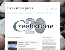 Tablet Screenshot of creekstonepress.com